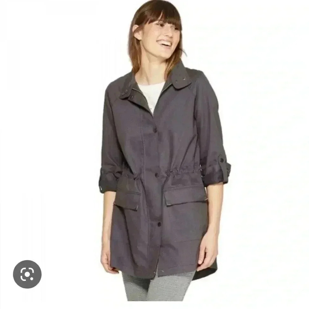A New Day Utility Jacket NEW Gray Sz S